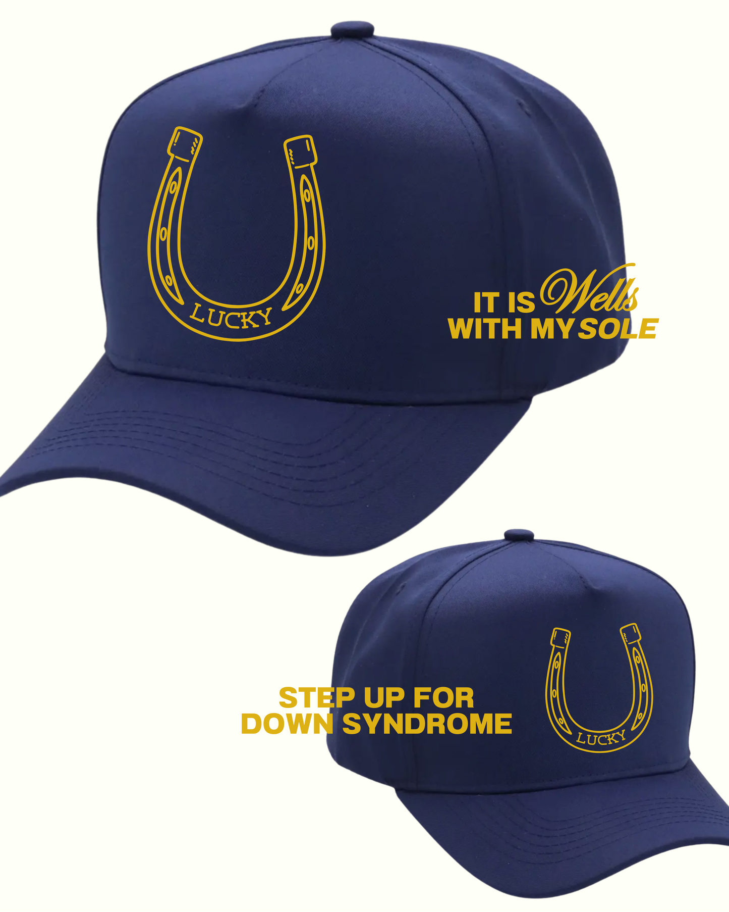 Lucky! Step Up for Down Syndrome Navy Snapback
