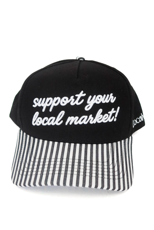 Support Local Striped Snapback